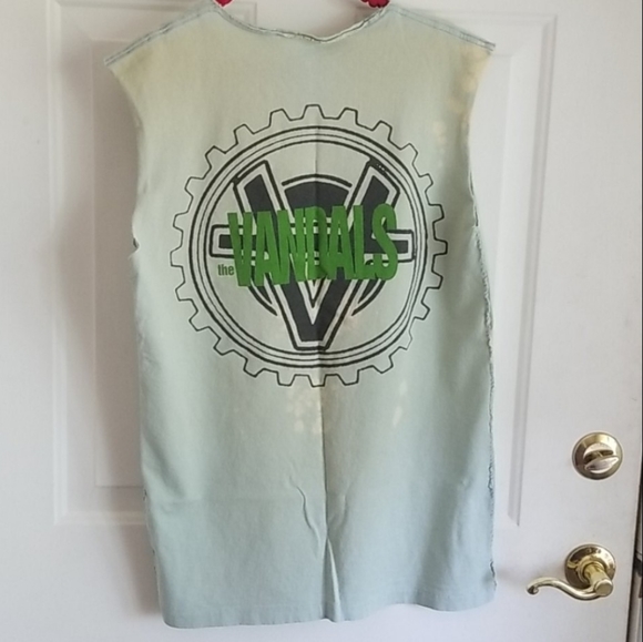 VANDALS One of a Kind Bleached Hand Stitched Shirt - Picture 5 of 16